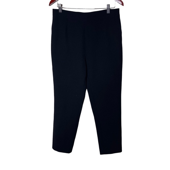 SAFIYAA Goldie stretch-crepe ankle crop straight-leg pants sz 42 US 10 - Picture 1 of 9